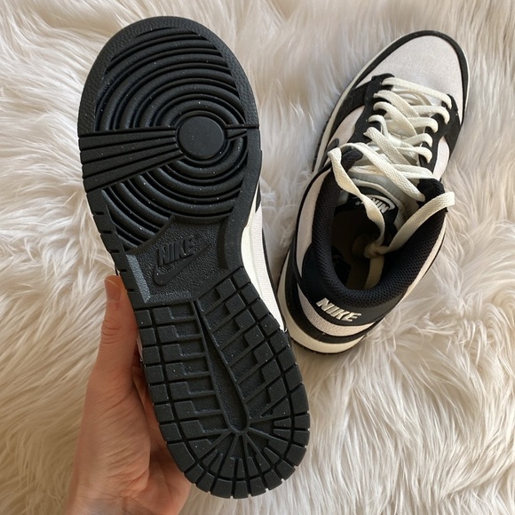 🎁 NIKE Dunk Mid black sail m8/w9.5 - Picture 11 of 13